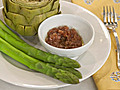 Steamed Artichokes with Vinaigrette Jam