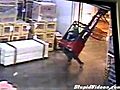 Worker Flips Heavy Machinery