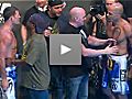 UFC 127 Weigh-In: Bisping vs. Rivera staredown