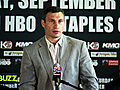 Vitali Klitschko vs Cristobal Arreola 9/26/09 - The Buzz: Press Conference