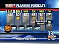 VIDEO: 13WHAM Weather Authority Evening Forecast -- 10/31/08