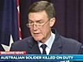 Australian soldier killed