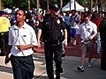 Orlando Sentinel columnist Mike Bianch takes part in Gator Walk