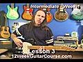 Free Electric Guitar Lessons Intermediate Week 1 Lesson 3