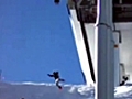 Boy falls from chair lift