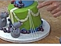 Fondant Cake Decorating - Using Cutters and String Work