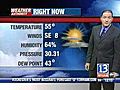 VIDEO: 13WHAM Weather Authority Afternoon Forecast 10/26/2009