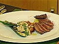 The Chef’s Kitchen - Bistecca with Roasted Zucchini,  White Beans, and Tomato