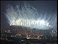 Olympics end with fireworks ceremony