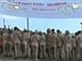 Dinamarca vive una inusual carrera de desnudos
