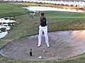 Golf Tips tv: Champagne Bunker Shots (Left Arm Only)