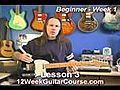 Free Electric Guitar Lessons Beginner Week 1 Lesson 3