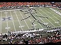 Marching Band Forms Giant Football Player