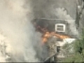 Raw video: 4-alarm fire breaks out in Milton,  Mass.