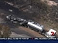 Fuel tanker erupts in fireball