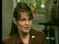 Palin Gives First Television Interview