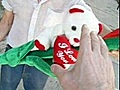 6ft Valentine Plush Rose with Teddy Bear http://www.BigPlush.com