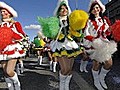 Närrisches Treiben bei deutschen Rosenmontagszügen