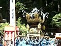 徳畑天神社　茂利　拝殿前　屋台差し上げ　その１