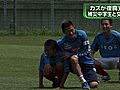 サッカー・三浦知良選手、東日本大震災で被災した岩手県の中学生と交流イベント
