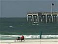 Gulf beaches empty during holiday