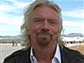 Richard Branson on the Virgin Spaceship