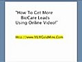 How To Get More BIOCARE Leads Using YouTube Video!