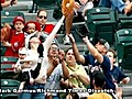 Mom snags foul ball while cradling baby