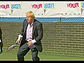 Boris Johnson tennis ace