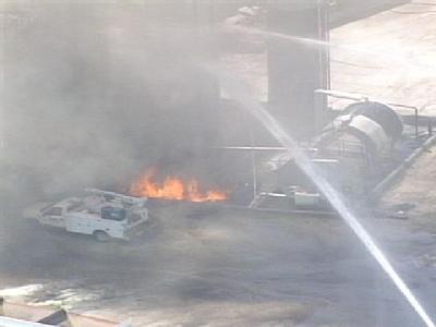 Asphalt Plant Burns In Oldham County