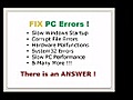 Windows system32, Fix XP registry, Vista registry,startup repair