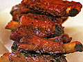 Molasses-Glazed Cocktail Ribs