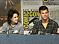 Taylor Lautner Interview - New Moon at Comic Con,  Part 1