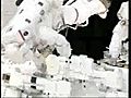 Astronauts prepare Dextre,  Canadian-built Robot