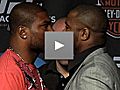 Rampage Jackson and Rashad Evans face-to-face at press conference