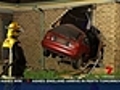Car crashes into bed