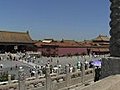 Pan Wide Shot Of Forbidden City,  Beijing Stock Footage