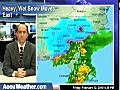 Heavy,  Wet Snow Moves East