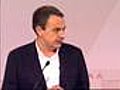 Zapatero da su apoyo a las mujeres