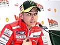 Valentino Rossi talks about his shoulder problem