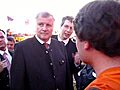 Studierende im Gespräch mit Ministerpräsident Horst Seehofer über Studiengebühren