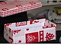 Gift Wrap with Shoe Boxes