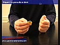 Origami : la grenouille en ticket