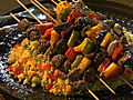 TLC Cooking: Bison and Vegetable Kabobs with Cous Cous Salad