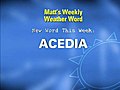 Weather Word: Acedia