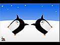 Funny Happy Birthday Animated Penguins Free Greeting E-cards LadyBugEcards.com