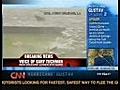 cnn: hurricane gustav water going through; cracks in lower ninth ward levee