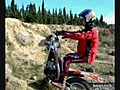 Moto  : Trial  sur une roue