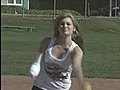 Softball player learns to play again after amputation