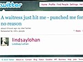 Lindsay Lohan punched!